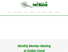 Tablet Screenshot of friendsoffortmacon.org